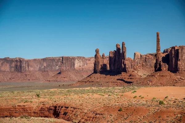Kız Kardeş Kaya Oluşumu Navajo Kabile Parkı Anıtı — Stok fotoğraf