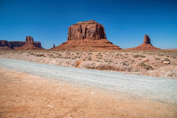 Camino Monument Valley Caluroso Día Verano — Foto de Stock