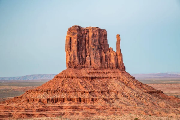 Krásný Západ Slunce Nad West Butte Monument Valley Utah Usa — Stock fotografie