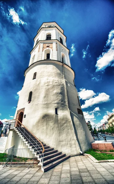 Vilnius Litauen Juli 2017 Touristen Auf Dem Domplatz Einem Klaren — Stockfoto
