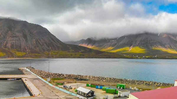 Вид Высоты Птичьего Полета Ландшафт Летнем Сезоне Исландия — стоковое фото