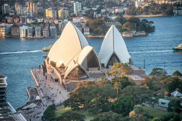 Sydney Australia 2018 아름다운 오후에 공중에서 시드니 오페라 하우스를 바라봄 — 스톡 사진