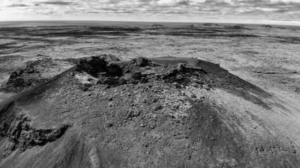 Flygfoto Över Saxholl Crater Island — Stockfoto
