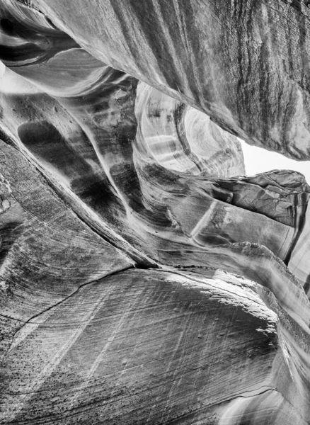 Antelope Canyon Arizona Eua Vista Exterior Das Rochas Sob Céu — Fotografia de Stock