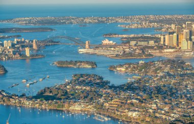 Yeni Güney Galler, Avustralya 'dan Sydney' nin gökyüzü manzarası