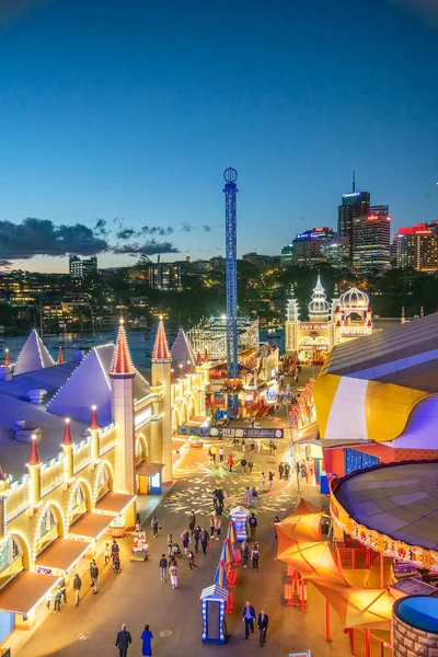 Sydney Australien August 2018 Sydney Luna Park Ist Eine Hauptattraktion — Stockfoto