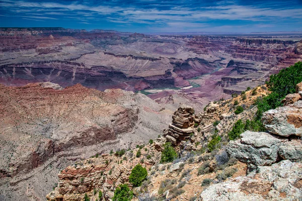 South Rim Parque Nacional Del Gran Cañón Estados Unidos — Foto de Stock