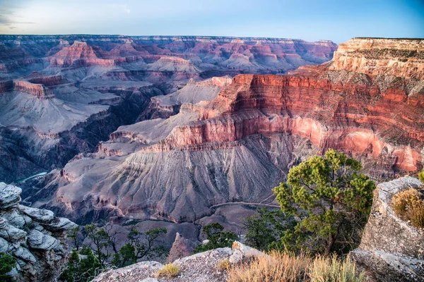 Vista Aérea Panorámica Del Parque Nacional Del Gran Cañón Borde — Foto de Stock