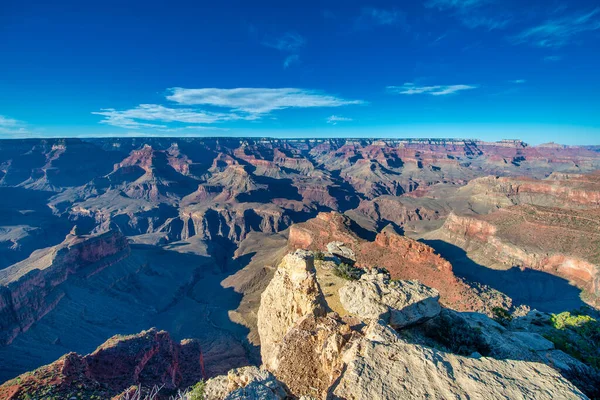 Scenic Overlook Grand Canyon South Rim Summer Sunrise Arizona — Stock Photo, Image