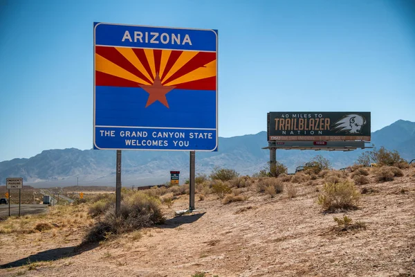 Arizona Usa Juni 2018 Arizona Und Nevada Grenzen Einer Wichtigen — Stockfoto