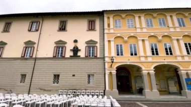 Livorno, İtalya - Aralık 2021: Ünlü Montenero Manastırı Panoramik Manastırı