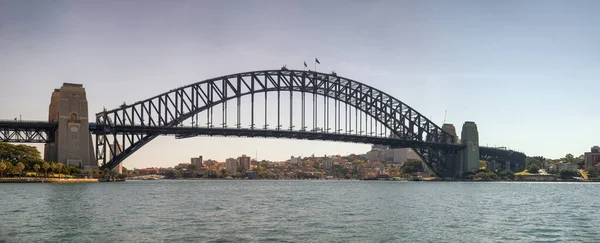 Sydney Austrália Agosto 2018 Vista Panorâmica Ponte Porto Sydney Pôr — Fotografia de Stock