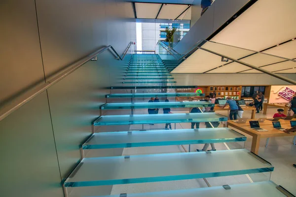 San Francisco California Agosto 2017 Interior Apple Store Union Square — Foto de Stock