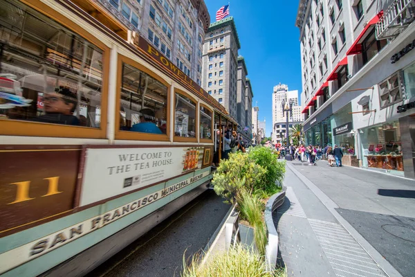 San Francisco Kalifornien August 2017 San Francisco Oldtimer Seilbahn Der — Stockfoto