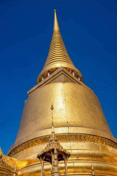 Bangkok Thailand View Phra Rattana Chedi Gold Stupa Temple Emerald — Stock Photo, Image