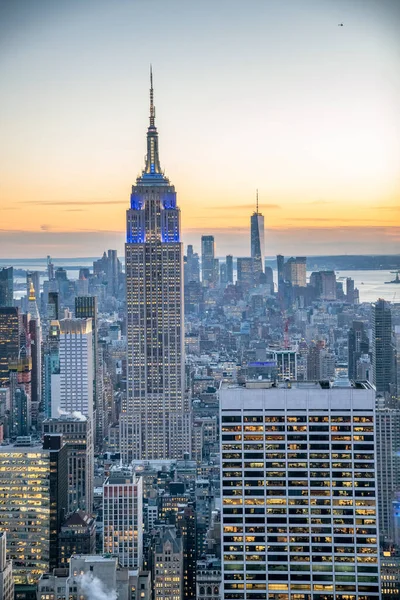 Nowy Jork Nowy Jork Grudnia 2018 Empire State Building Jest — Zdjęcie stockowe