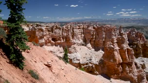 Bryce Canyon letecké panoramatický pohled — Stock video