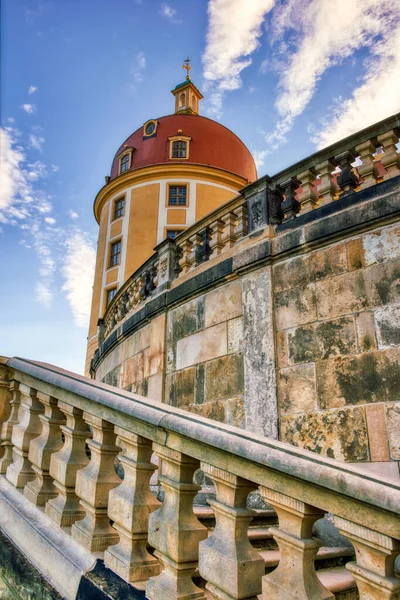Castillo Moritzburg Atardecer Sajonia Alemania — Foto de Stock