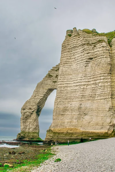 Amazing Cliffs Arch Etretat France — Stock Photo, Image