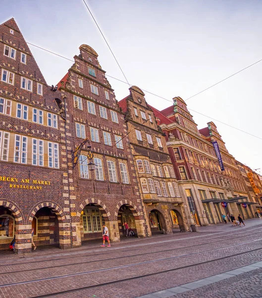 Βρέμη Γερμανία Ιουλίου 2016 Μεσαιωνικά Κτίρια Πόλης Στο Κέντρο Της — Φωτογραφία Αρχείου