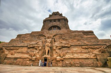 Leipzig, Almanya - 17 Temmuz 2016: Uluslar Savaşı Anıtı