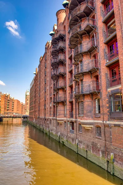 Hamburg Almanya Zollkanal Boyunca Ortaçağ Binaları — Stok fotoğraf