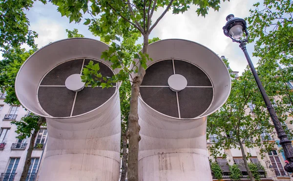 Giant Air Ducts City Park — Stock Photo, Image