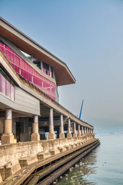 Vancouver liman kıyı şeridi ve binalar, Kanada