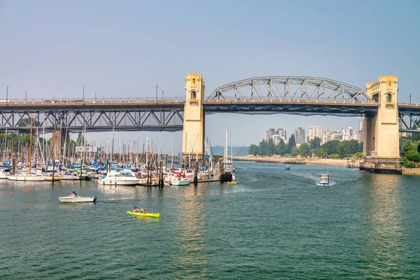 Vancouver Kanada Srpna 2017 Most Podél Přístaviště Fisherman Wharf Přístavu — Stock fotografie