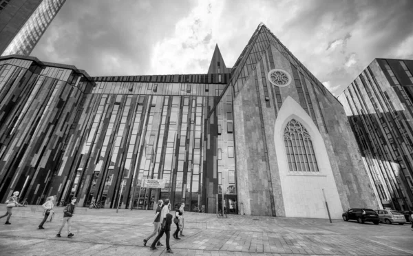 Leipzig Germany July 2016 Modern Ancient Buildings Augustusplatz — Stock Photo, Image