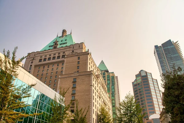 Moderne Oude Gebouwen Van Downtown Vancouver Canada — Stockfoto