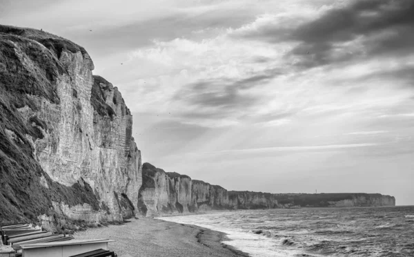 Fecamp Shoreline Cliffs Normandy — 图库照片