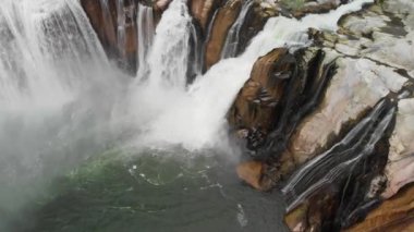 Shoshone şelalesi, Idaho. İHA 'dan hava yukarısı görüntüsü