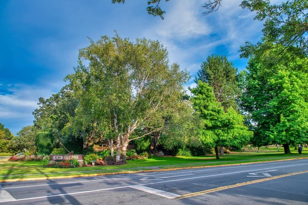 Belles Couleurs Parc Beacon Hill Victoria Île Vancouver — Photo