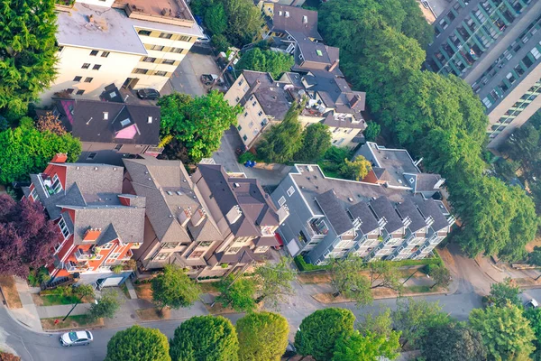バンクーバーの家の空中ビュー — ストック写真