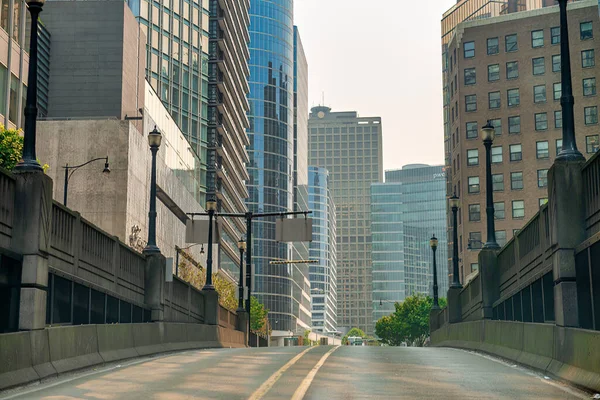 Vancouver Canada August 2017 Streets Downtown Vancouver Sunny Day — Stock Photo, Image