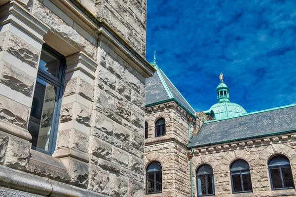 British Columbia Parliament Gebouwen Een Prachtige Zonnige Dag Victoria Canada — Stockfoto