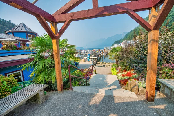 Vancouver Canada Augustus 2017 Prachtig Uitzicht Horseshoe Bay Marina West — Stockfoto