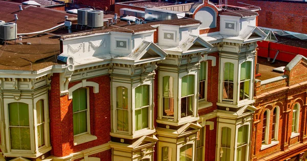 Aerial View Buildings Victoria Beautiful Sunny Day Vancouver Island — Stock Photo, Image