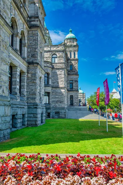 Vancouver Island Canadá Agosto 2017 British Columbia Parliament Buildings Victoria — Fotografia de Stock