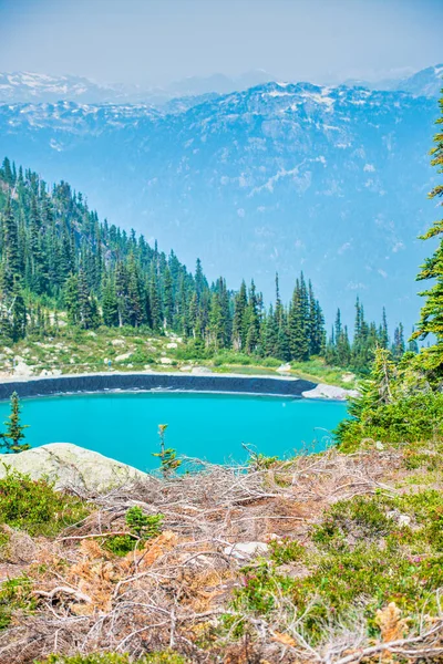 Beau Lac Sur Les Montagnes Whistler Saison Estivale Colombie Britannique — Photo
