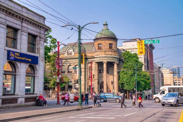 Vancouver Canada Augustus 2017 Buitenaanzicht Carnegie Public Library Een Zomerdag — Stockfoto