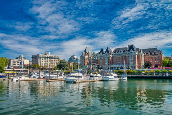 Vancouver Island Canada Augustus 2017 Het Empress Hotel Victoria — Stockfoto