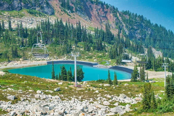 Beau Lac Sur Les Montagnes Whistler Saison Estivale Colombie Britannique — Photo