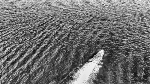 Вид Повітряні Човни Біля Берегової Лінії — стокове фото