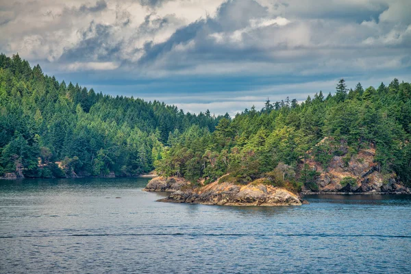 Strait Georgia British Columbia Costline Summer Season — Stock Photo, Image