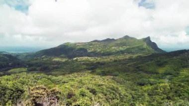 Mauritius, Afrika 'nın inanılmaz hava manzarası. Kıyı ve orman