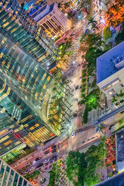 Widok Powietrza Wieżowce Downtown Miami — Zdjęcie stockowe