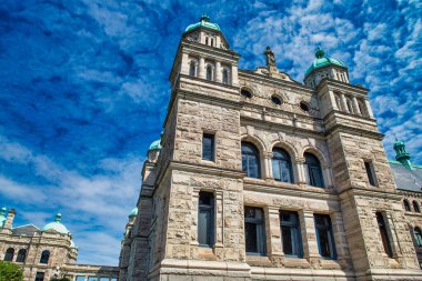 Britanya Kolombiya Parlamento Binası Güzel güneşli bir günde, Victoria - BC, Kanada