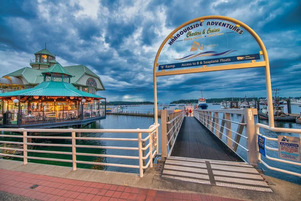 Nanaimo Canada August 2017 Nanaimo Buildings Sea Summer Sunset Vancouver — Stock Photo, Image